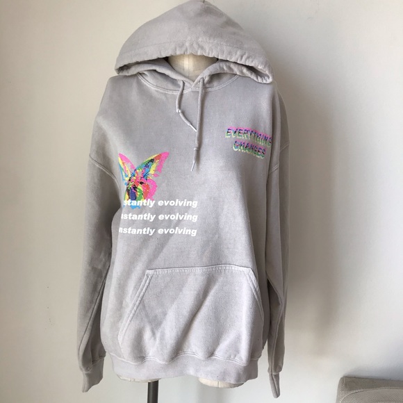 Urban Outfitters Sweaters - UO Changes Pigment Dye Hoodie Sweatshirt